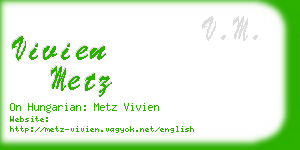 vivien metz business card